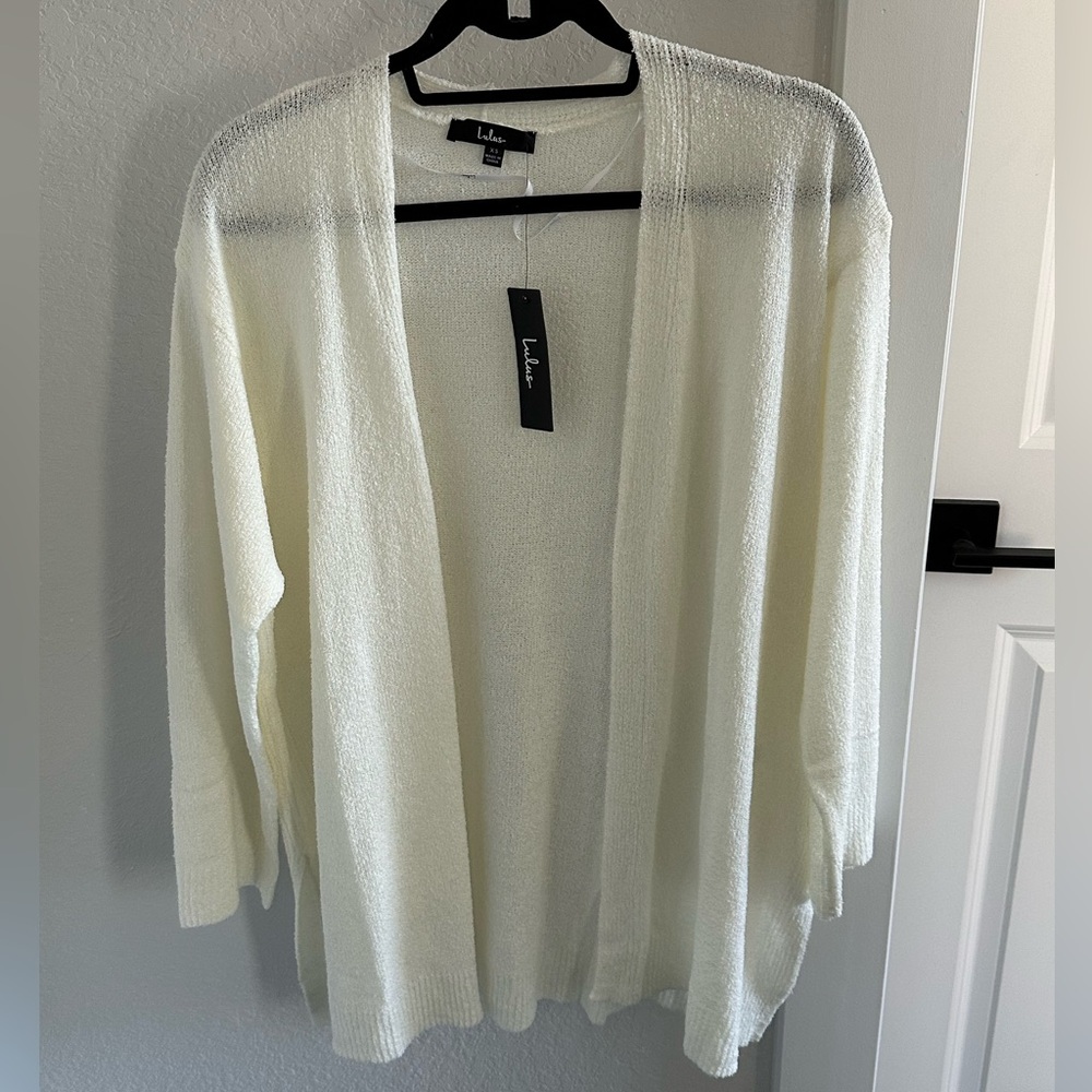 NEW, never worn Lulus ivory cardigan